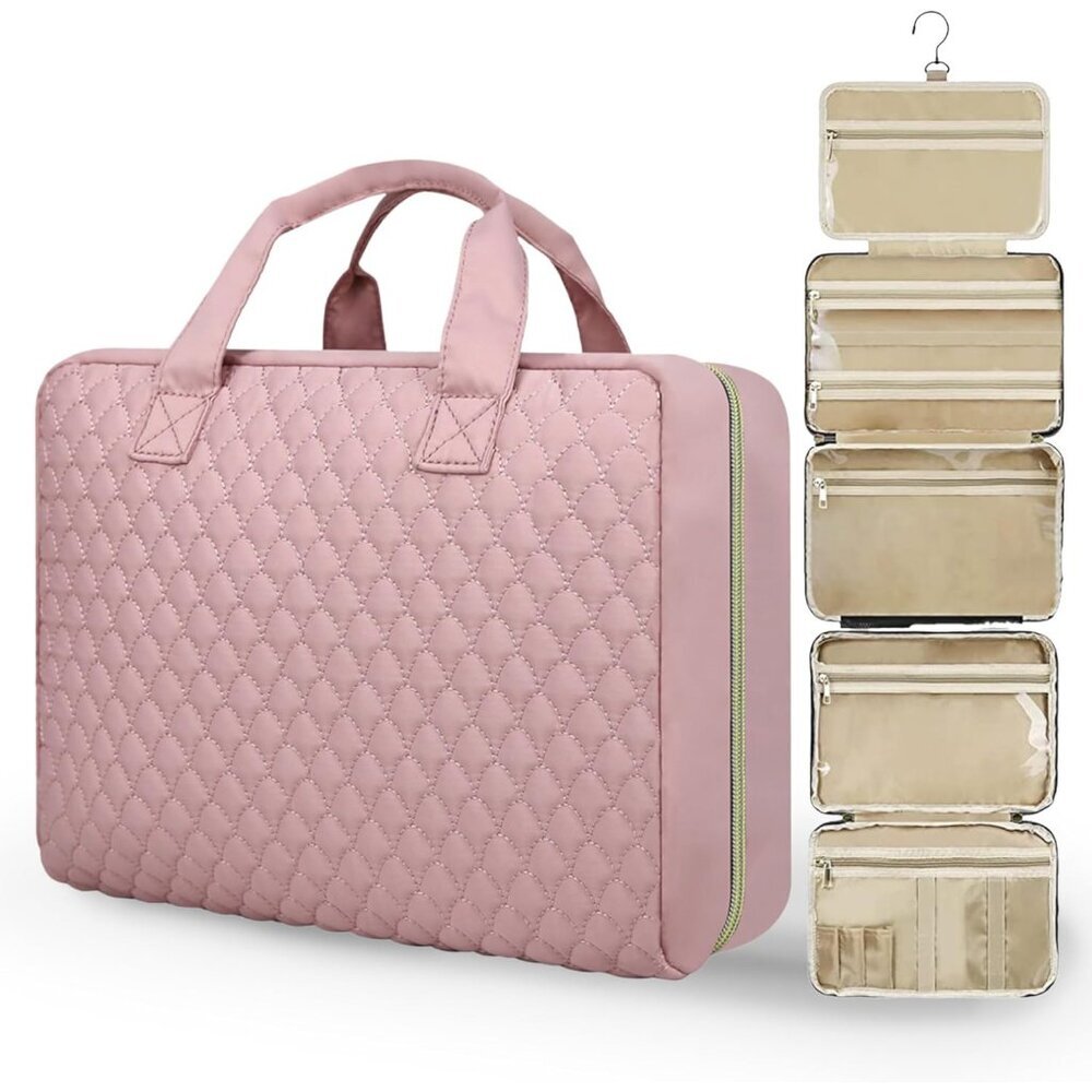 Travel Toiletry Bag Women Large Organizer Waterproof Makeup Cosmetic Hanging